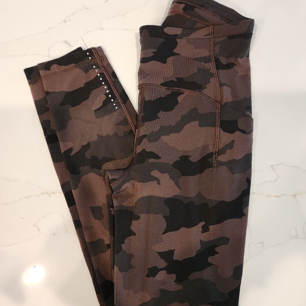 Lululemon swift speeds brown camo